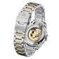 Skeleton Automatic Two Tone Gold & Steel Mens Watch