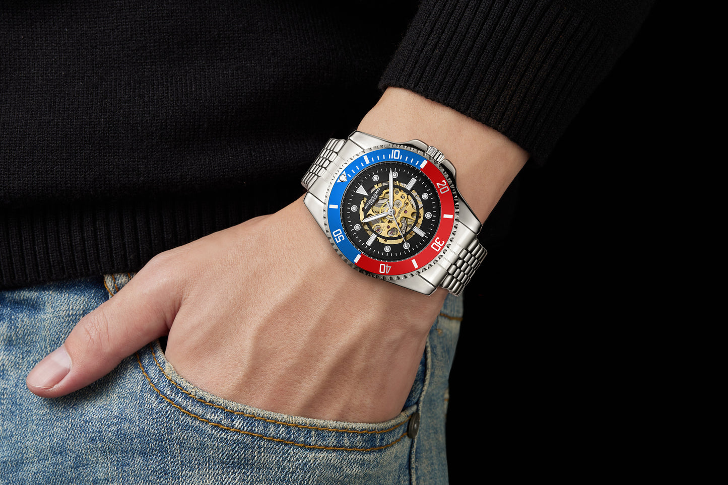 Skeleton Sports Automatic Steel