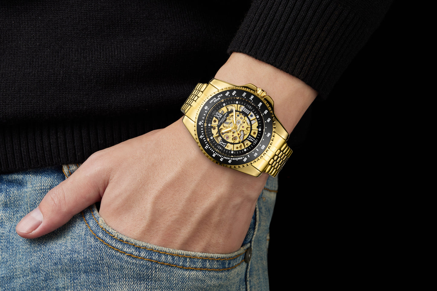 Tachymeter Sports Automatic Gold