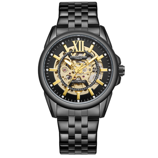 Hand Assembled Anthony James Limited Edition Mystique Automatic Black