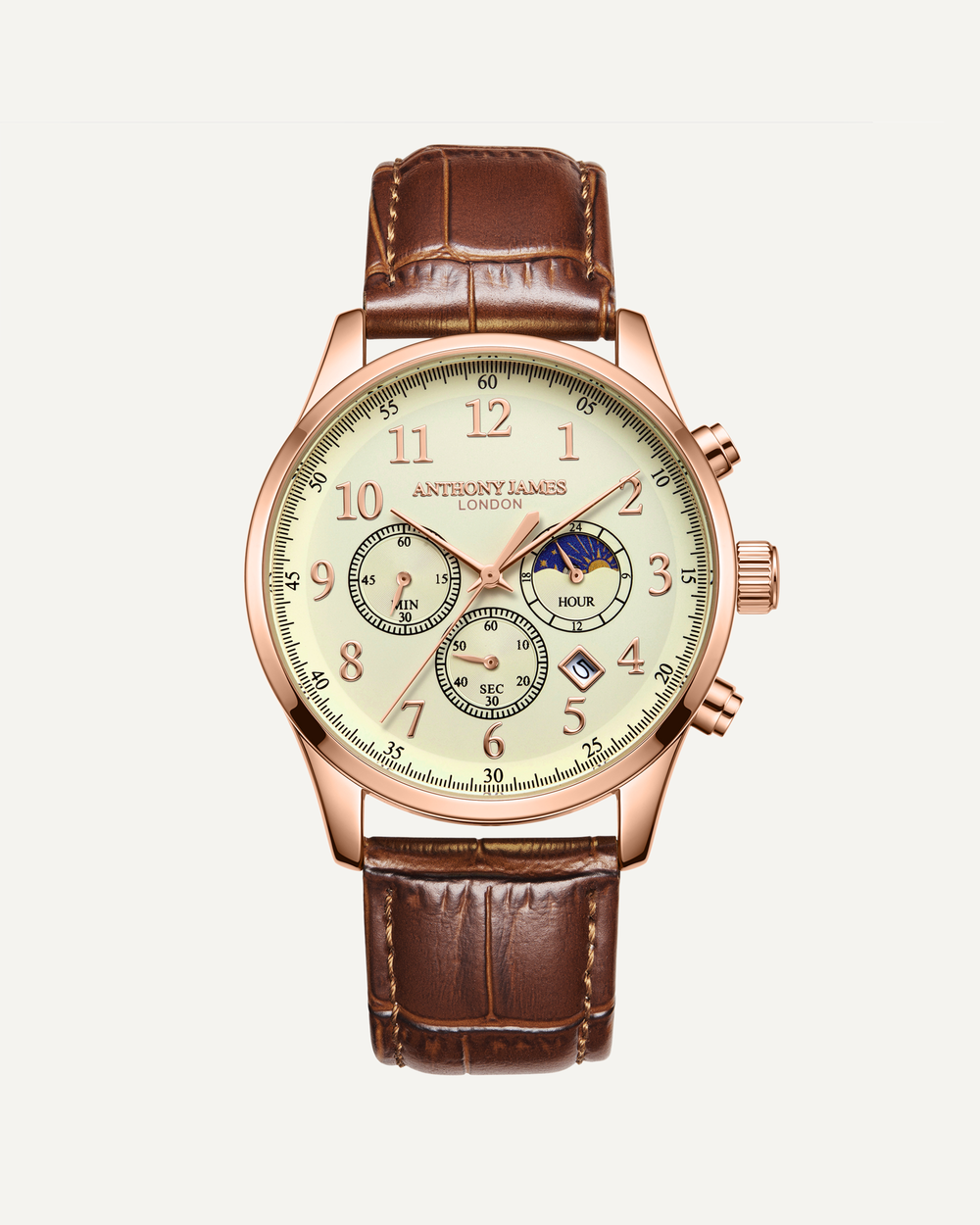 Moonphase Chronograph Rose White