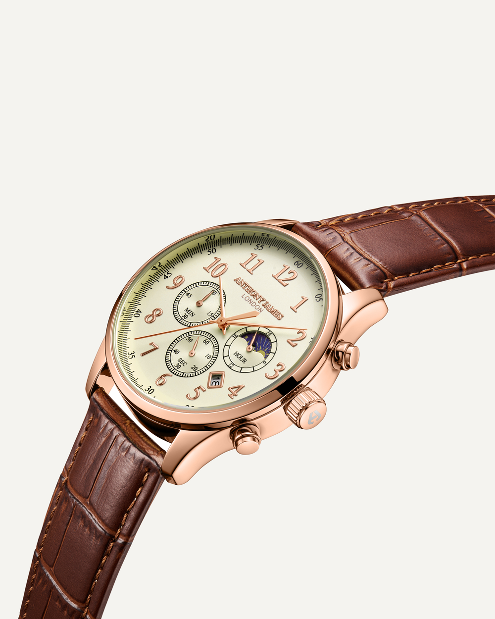 Moonphase Chronograph Rose White