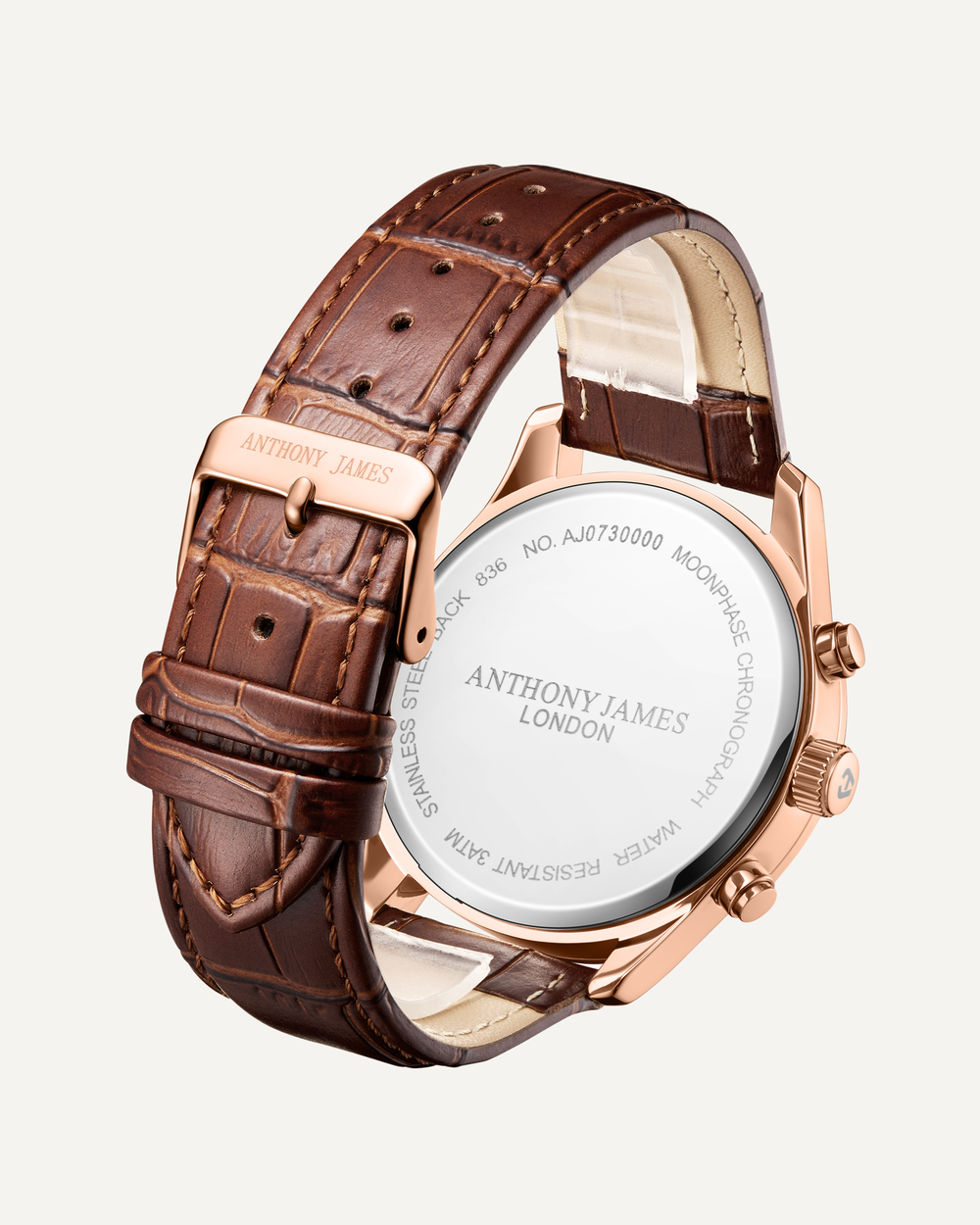 Moonphase Chronograph Rose Black