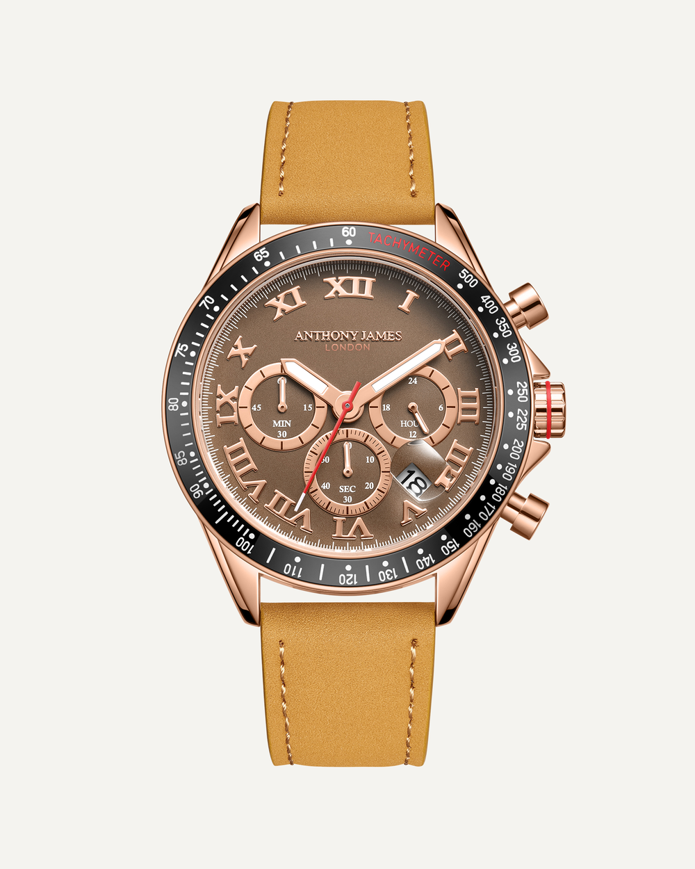 Tachymeter Turbo Gold Brown