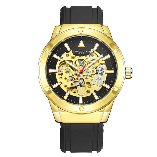 Hand Assembled Anthony James Limited Edition Expedite Automatic Gold (6651133296704)
