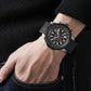 Hand Assembled Anthony James Limited Edition Chronograph Dashboard Black (6657384513600)