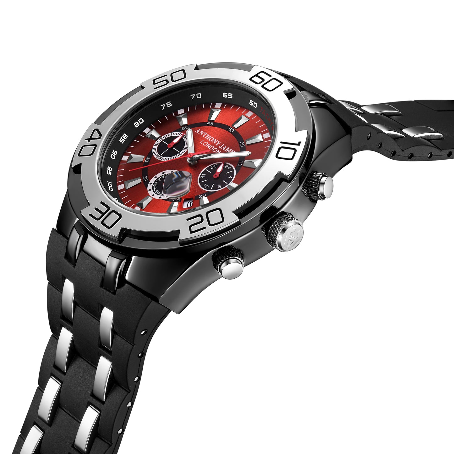 Hand Assembled Anthony James Limited Edition Chrono Radar Red (6657402372160)